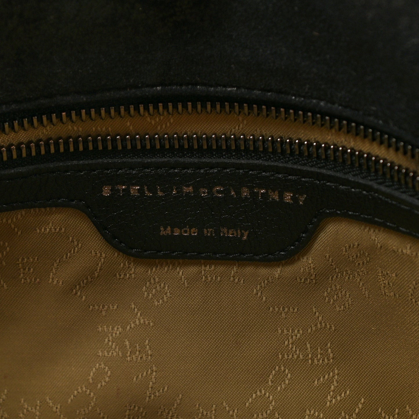 Shaggy Deer Quilted Falabella Fold Over Clutch Black