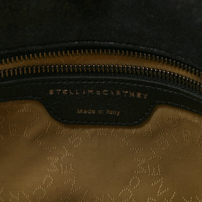Stella McCartney Shaggy Deer Quilted Falabella Fold Over Clutch Black 6 of 8