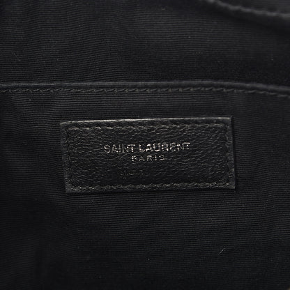 Saint Laurent Lambskin Monogram Small Lou Camera Bag Black 6 of 17