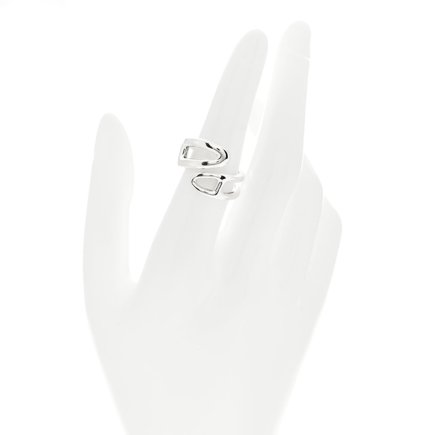 Sterling Silver Small Chaine D' Ancre Twist Ring 53 6.25