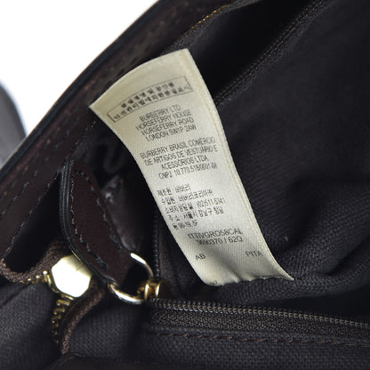 Burberry Haymarket Check Hartham Shoulder Bag Chocolate 7 of 10