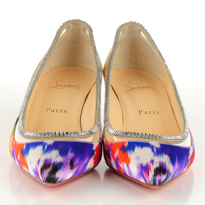 Christian Louboutin Satin PVC Paulina 45 Pumps 38.5 Multicolor 2 of 6