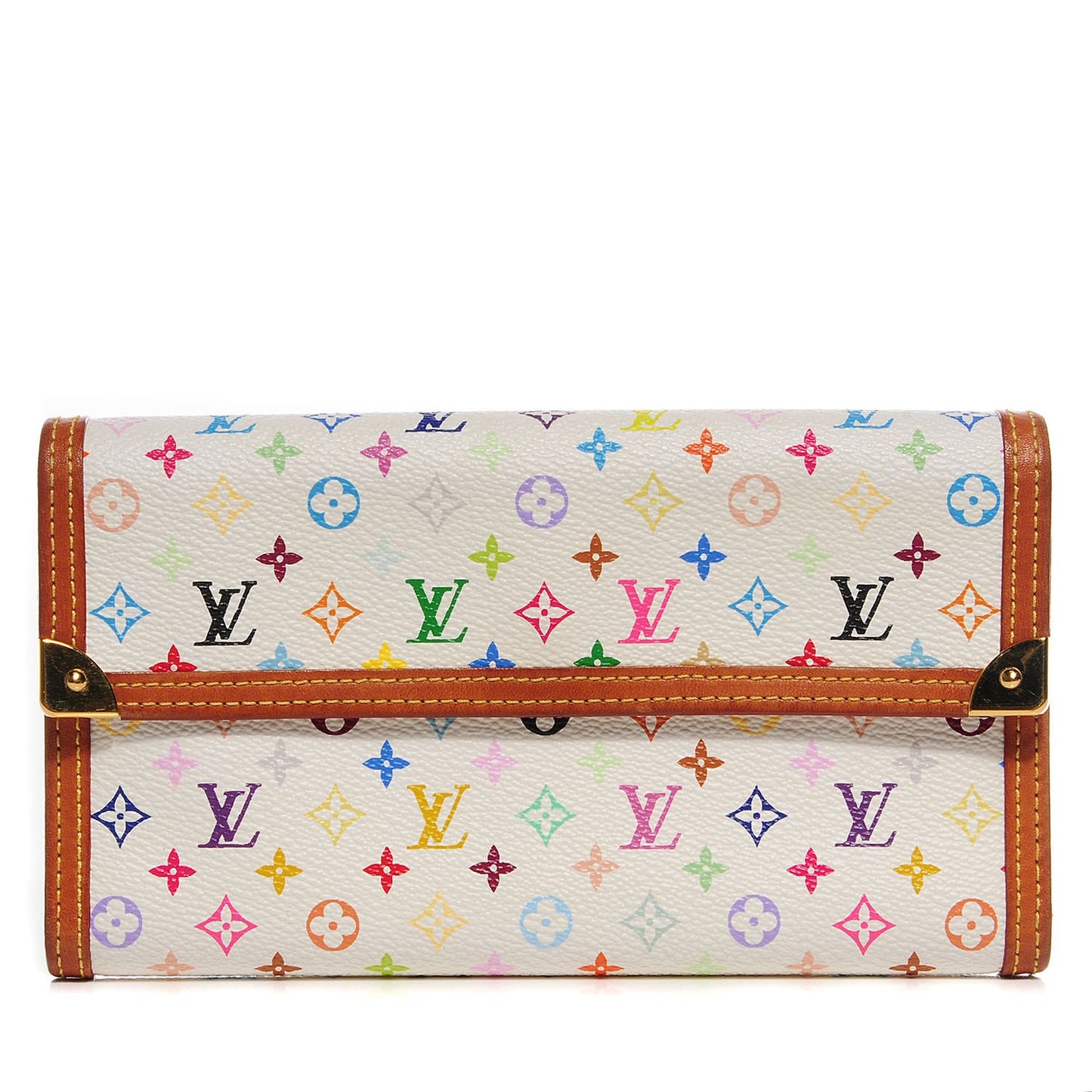 Monogram Multicolor Porte Tresor International Wallet White