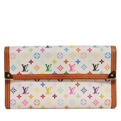 Louis Vuitton Monogram Multicolor Porte Tresor International Wallet White 1 of 7