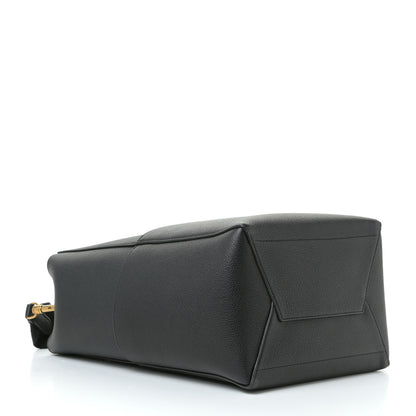 Celine Soft Grained Calfskin Sangle Bucket Bag Black 4 of 7