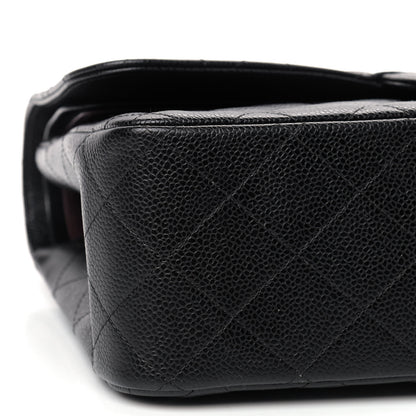 Chanel Caviar Quilted Jumbo Double Flap Black 6 of 9