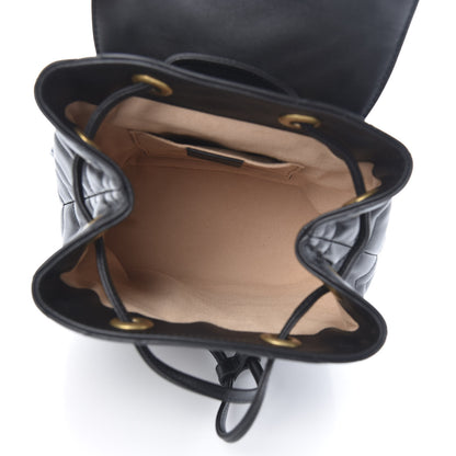 Gucci Calfskin Matelasse GG Marmont Flap Backpack Black 4 of 9