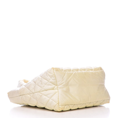 Chanel Nylon Quilted Small Coco Cocoon Reversible Tote White 4 of 13