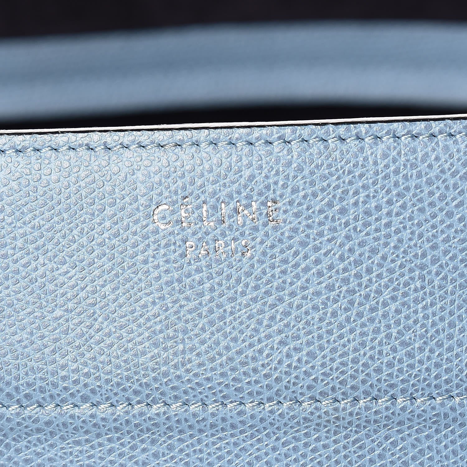 Celine Grained Calfskin Medium Phantom Luggage Sky Blue 7 of 15