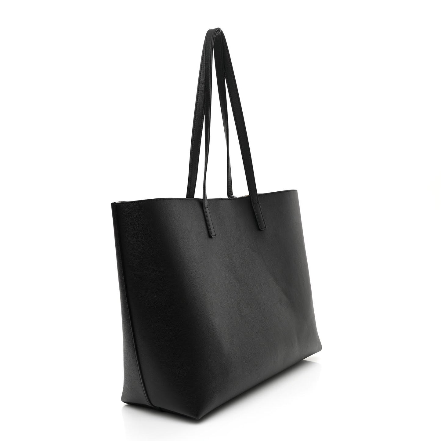Calfskin Large Shopping Tote Black