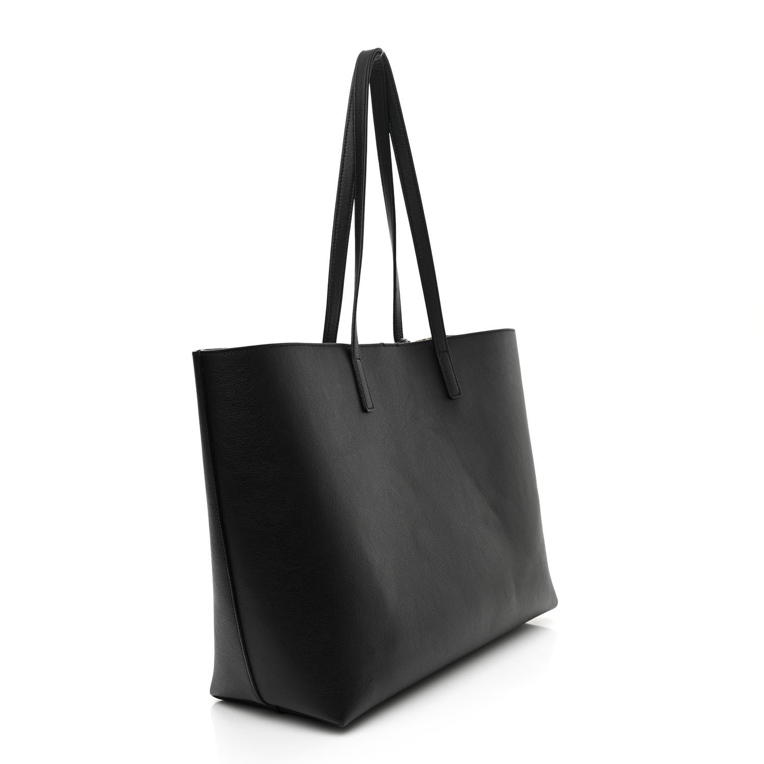 Saint Laurent Calfskin Large Shopping Tote Black 4 of 10