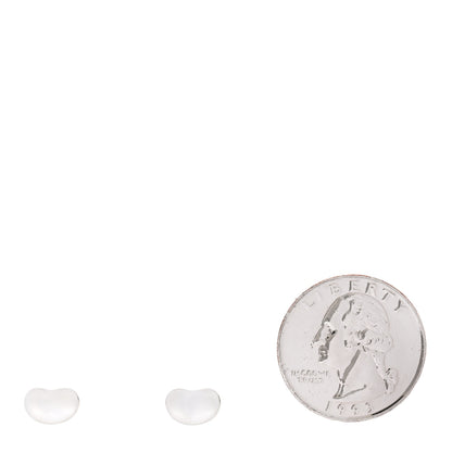 Tiffany Sterling Silver 9mm Elsa Peretti Bean Earrings 2 of 4