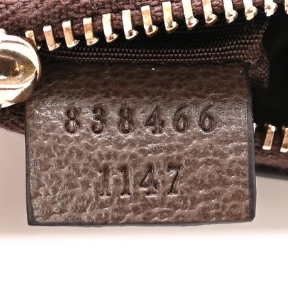 Gucci GG Supreme Monogram Web Ophidia Zip Key Pouch Brown 7 of 8