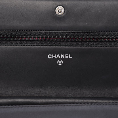 Chanel Calfskin Quilted Cambon Wallet On Chain WOC Black 6 of 16
