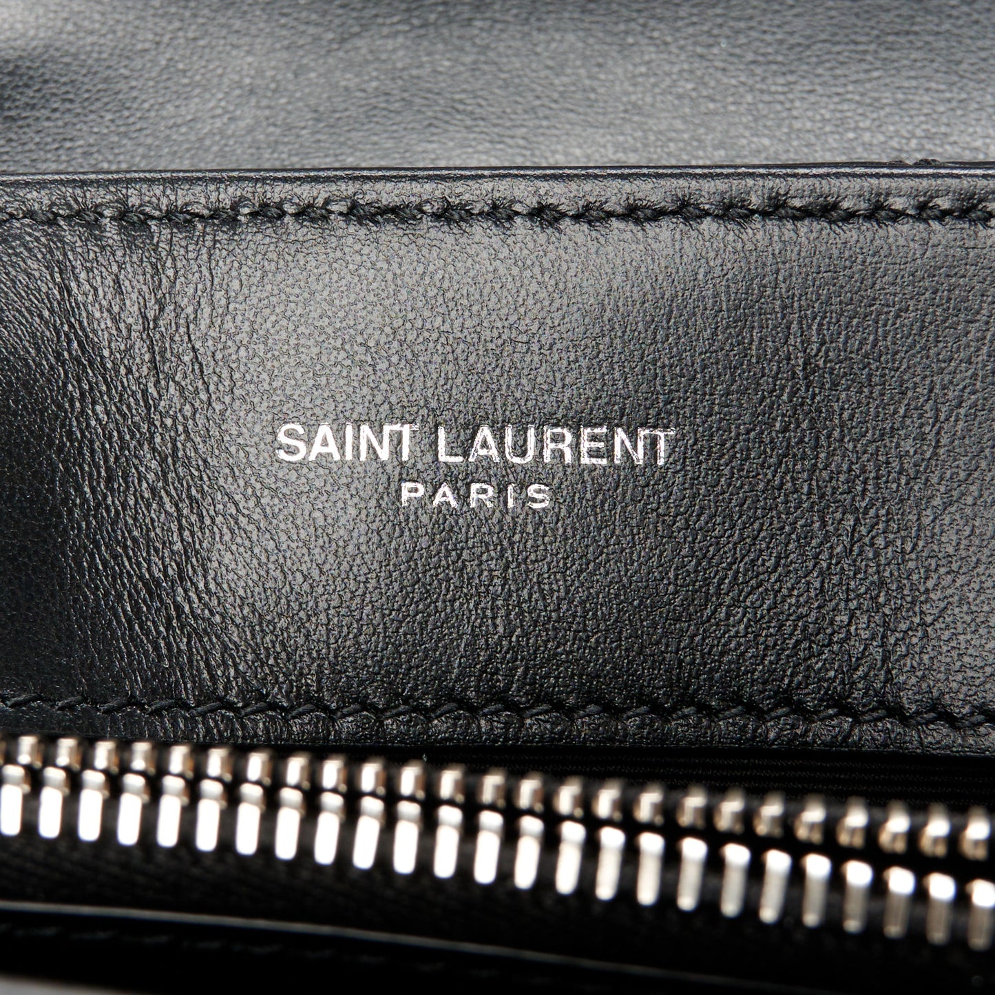 Calfskin Y Quilted Monogram Small Loulou Chain Satchel Black