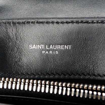 Saint Laurent Calfskin Y Quilted Monogram Small Loulou Chain Satchel Black 6 of 11