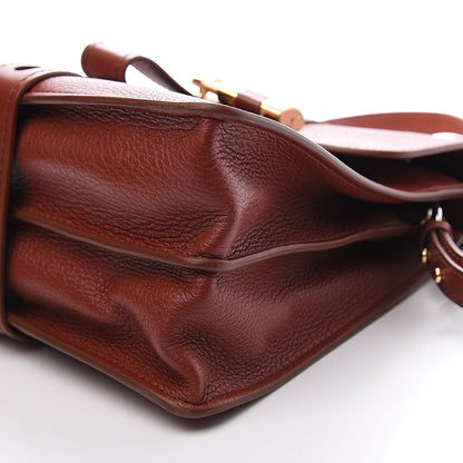 Chloe Shiny Grained Calfskin Medium Aby Day Shoulder Bag Sepia Brown 5 of 10