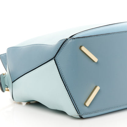Loewe Calfskin Medium Puzzle Bag Aqua Light Blue Stone Blue 10 of 11