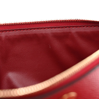 Fendi Nappa FF 1974 Embossed Zip Pouch Wallet Fragola 9 of 12