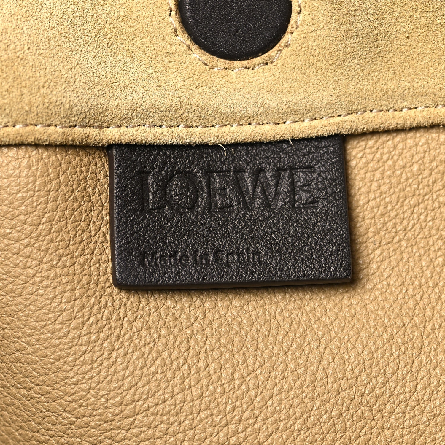 Loewe Suede Calfskin Large Flamenco With Chain Gold 6 of 9