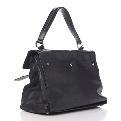 Saint Laurent Calfskin Canvas Medium Muse Two Black 2 of 9