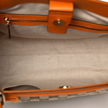 Gucci Monogram Web Medium Mayfair Tote Orange 11 of 11