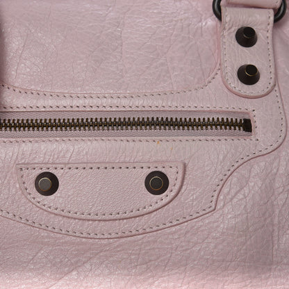 Balenciaga Agneau Classic Hardware S Sunday Tote Rose Poudre Rose Petunia 15 of 17