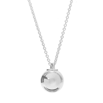 Tiffany Sterling Silver 12.75mm HardWear Ball Pendant Necklace 7 of 7