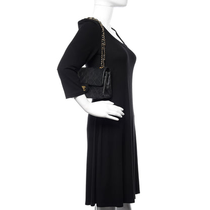Chanel Lambskin Quilted Small Double Flap Black 2 of 15
