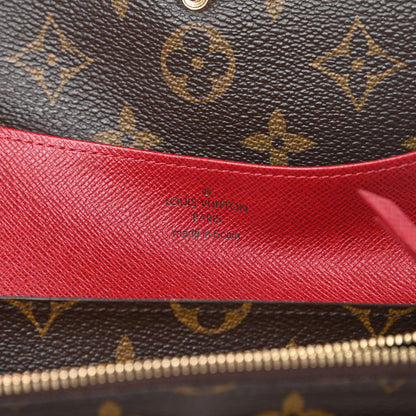 Louis Vuitton Monogram Emilie Wallet Red 6 of 11