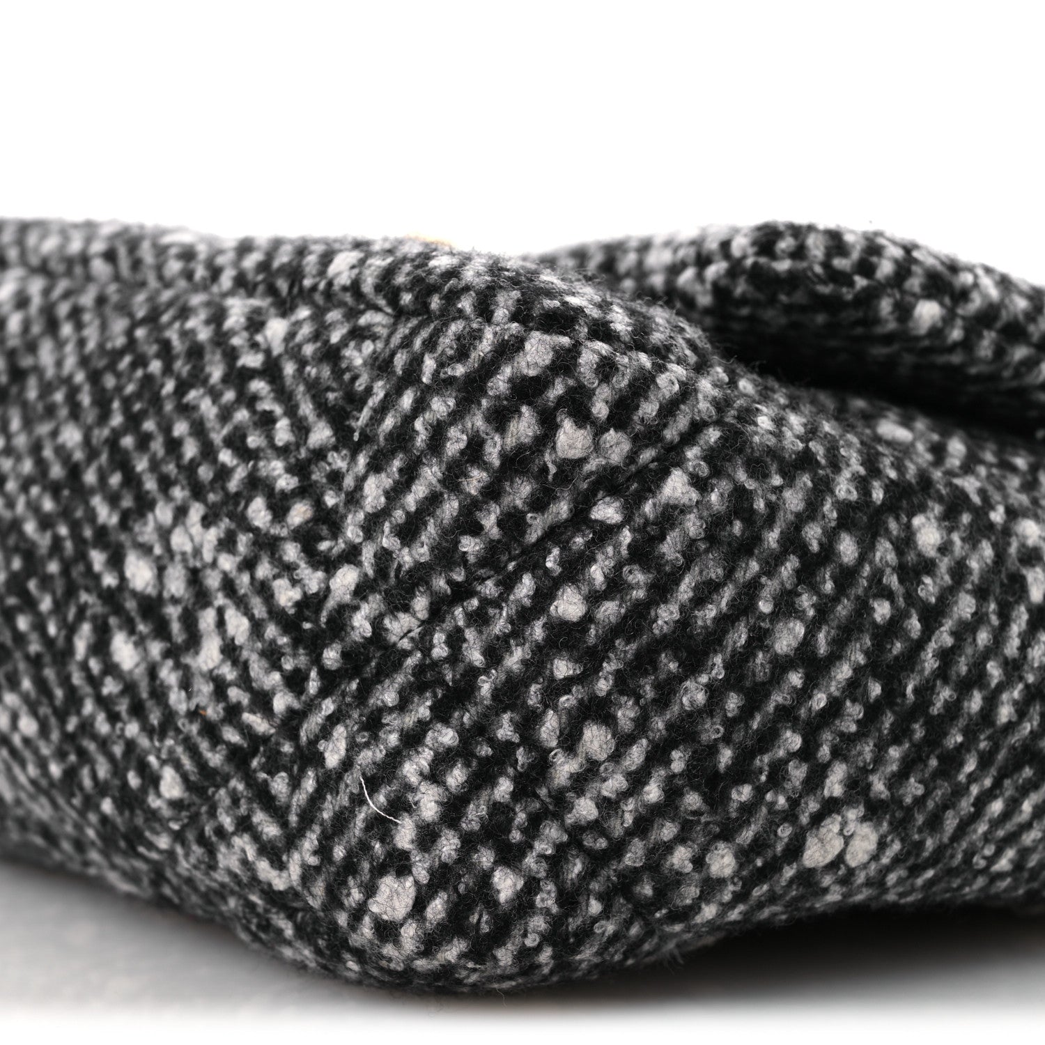 Chanel Tweed Quilted Medium Chanel 19 Flap Black White 10 of 12
