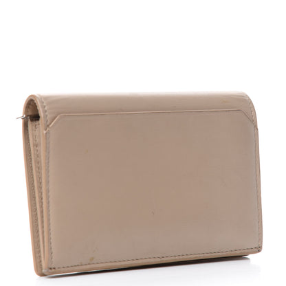 Saint Laurent Calfskin Fragments Flap Wallet Dark Beige 3 of 6