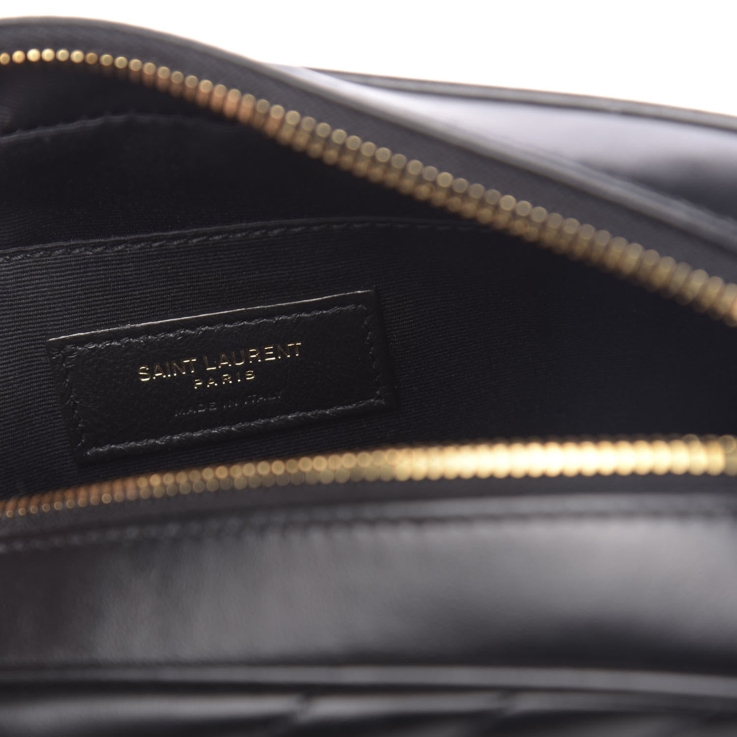 Saint Laurent Calfskin Matelasse Monogram Lou Camera Bag Black 9 of 16