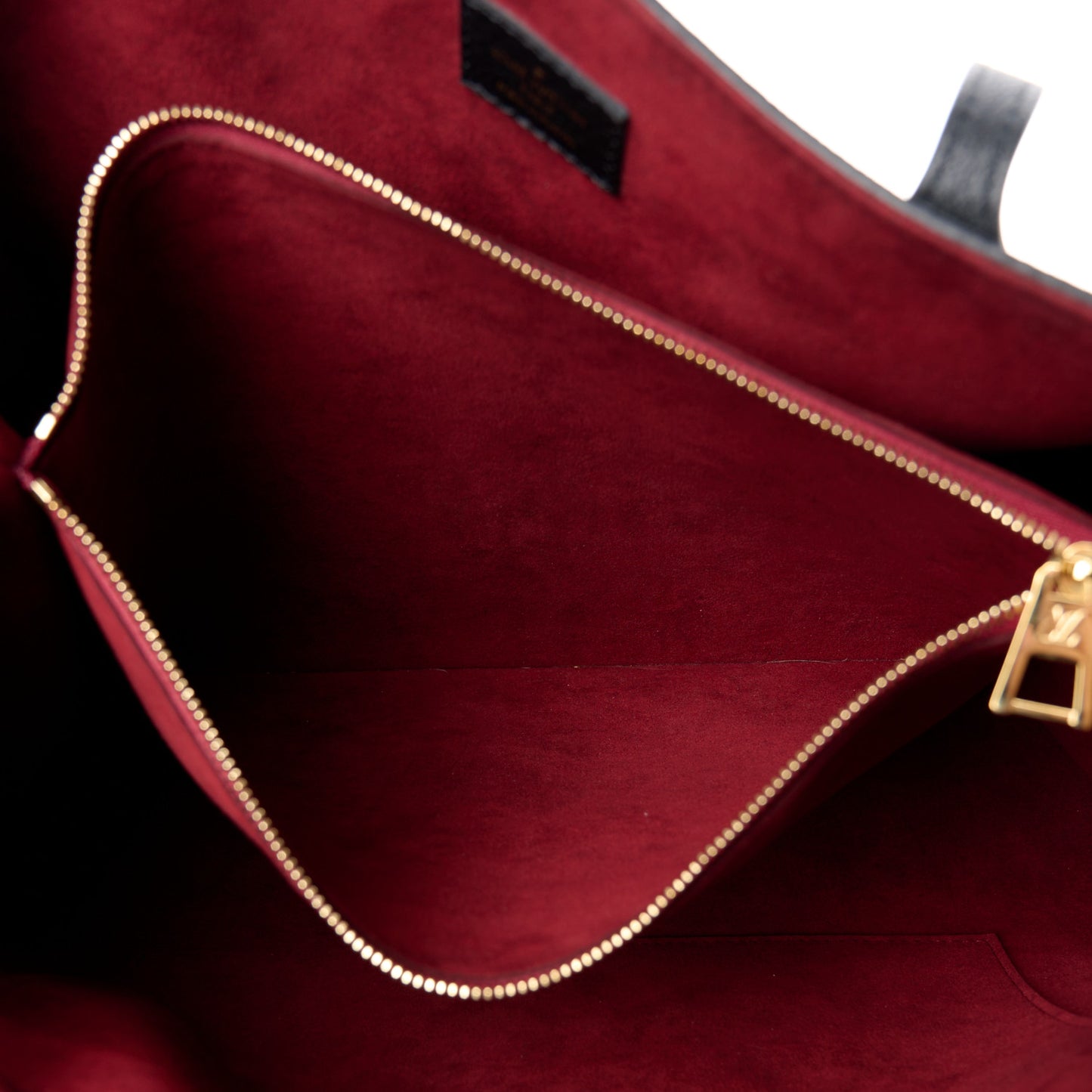 Grained Calfskin Lockme Shopper Black