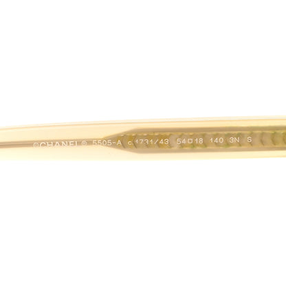 Chanel Acetate Square Sunglasses 5505 Light Brown 6 of 7