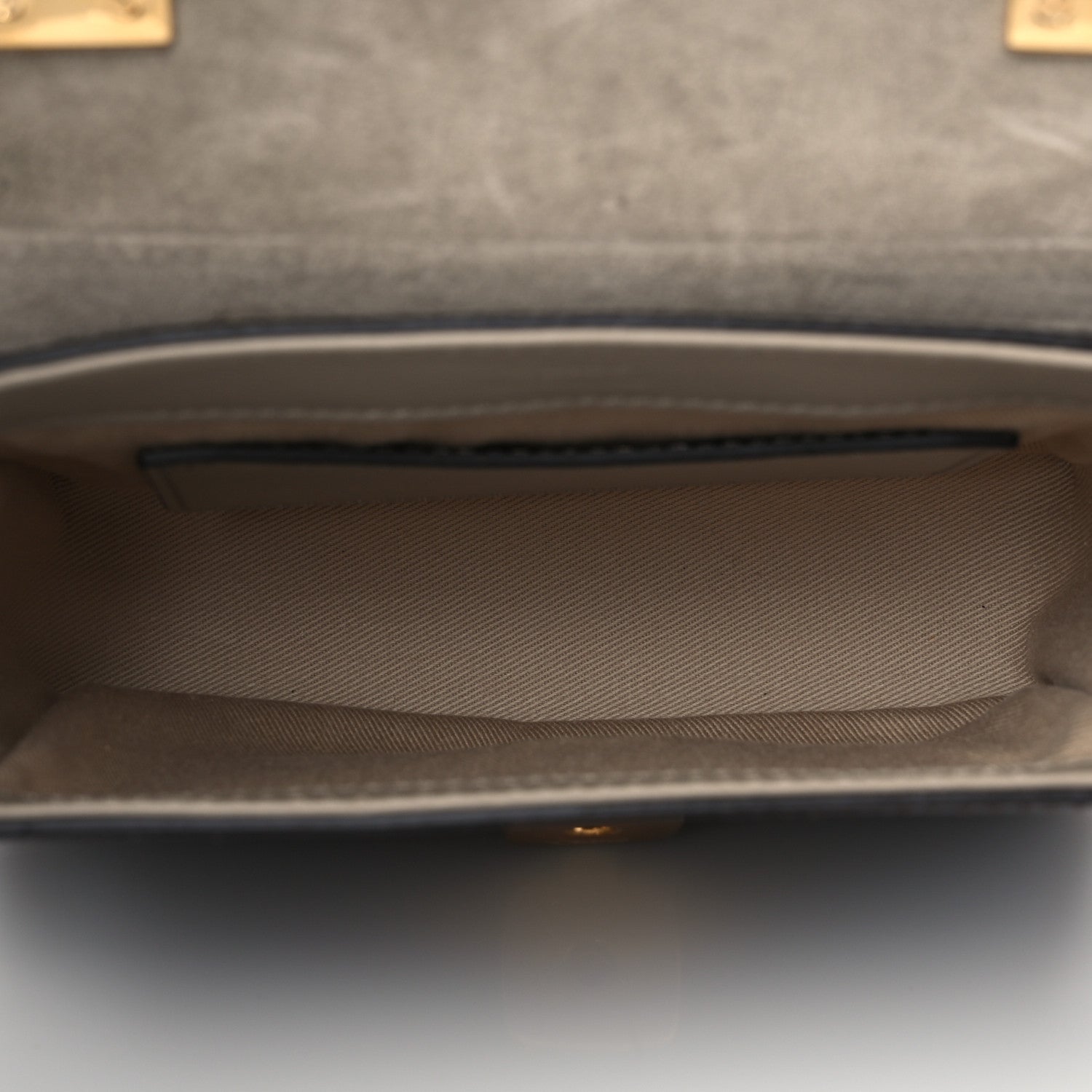 Chloe Goatskin Calfskin Lizard Embossed Mini C Double Carry Antique Green 5 of 8
