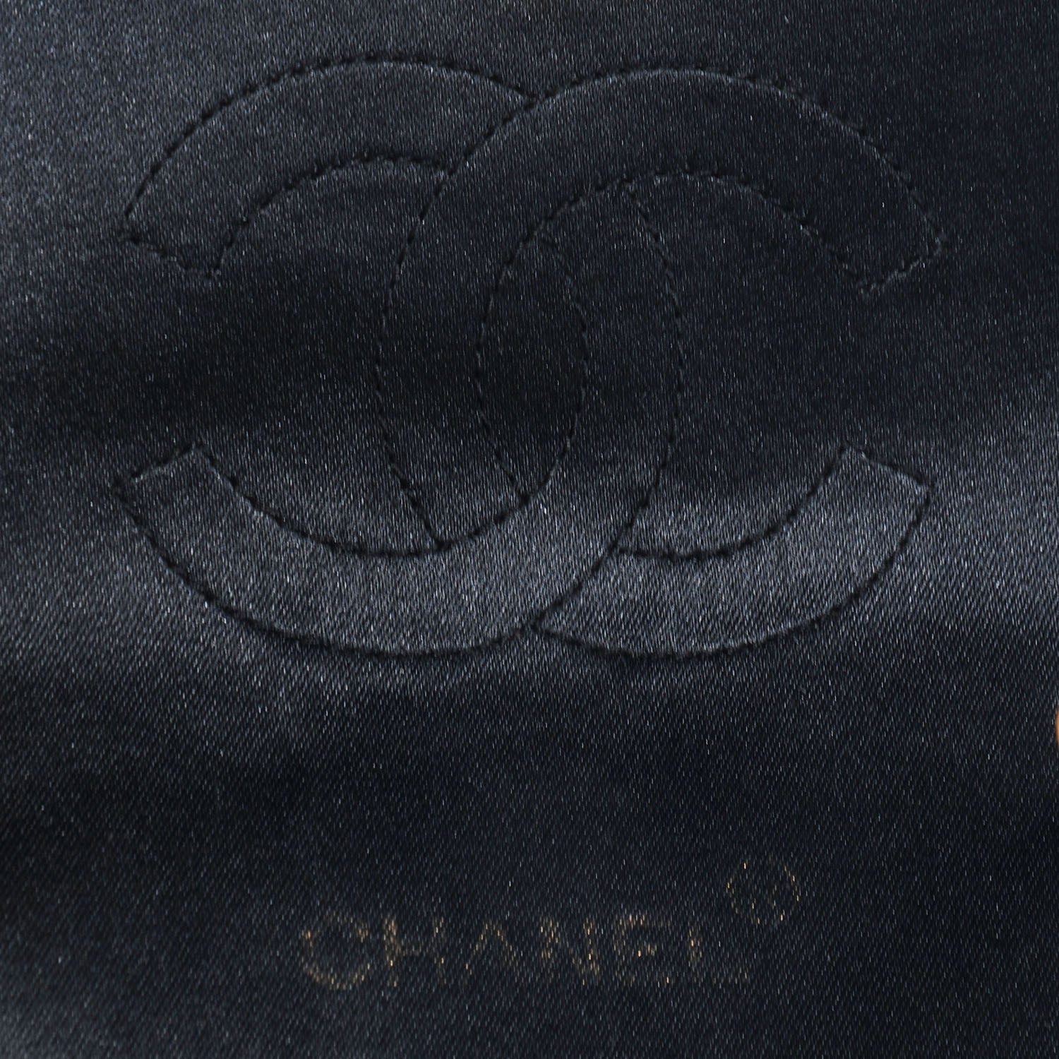 Chanel Satin Calfskin Quilted Bi-Color Mini Flap Black Gold 7 of 8
