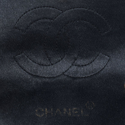 Chanel Satin Calfskin Quilted Bi-Color Mini Flap Black Gold 7 of 8