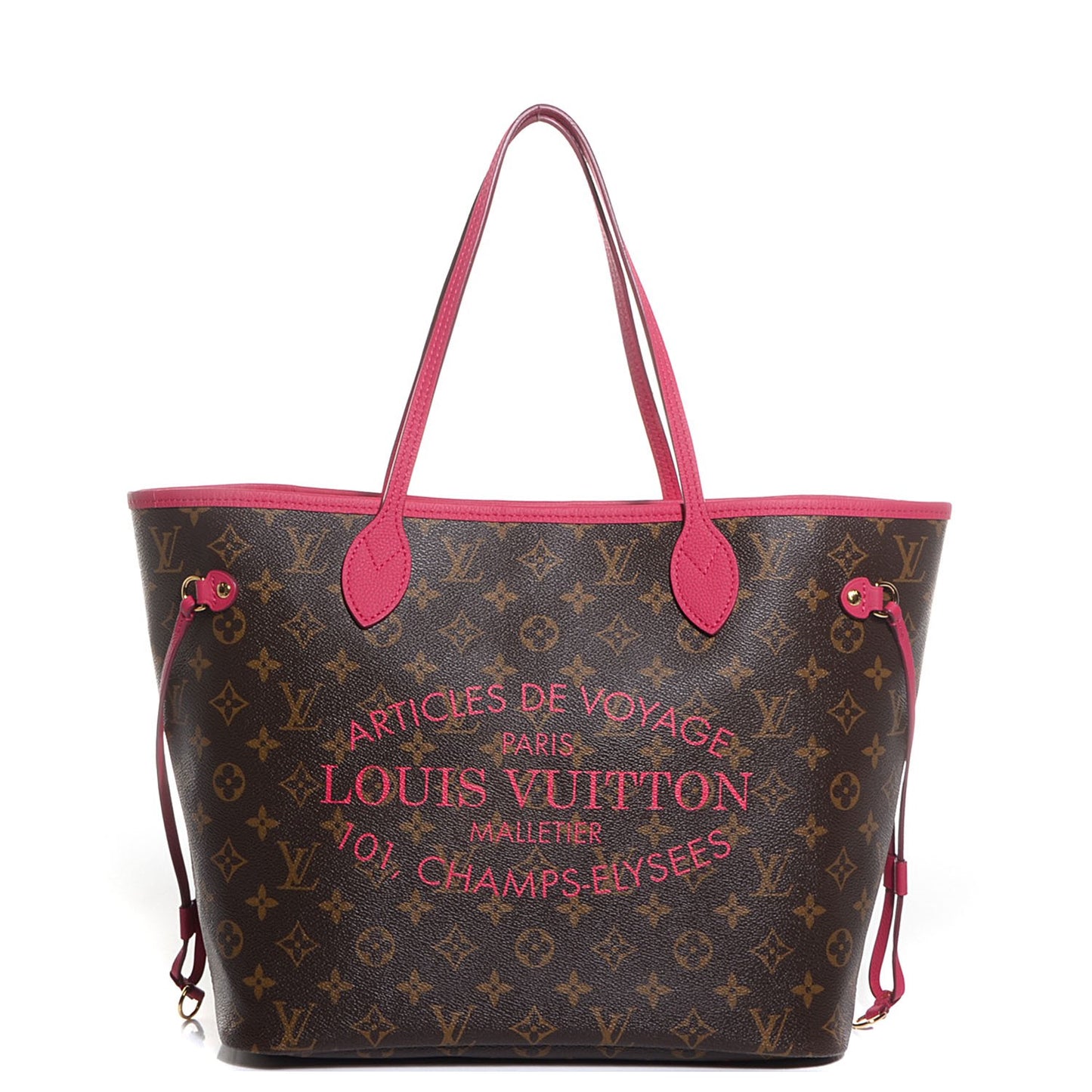 Monogram Articles de Voyage Ikat Neverfull MM Rose Indien