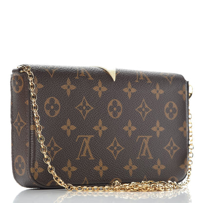 Louis Vuitton Monogram Lovely Birds Pochette Felicie Chain Wallet 4 of 10