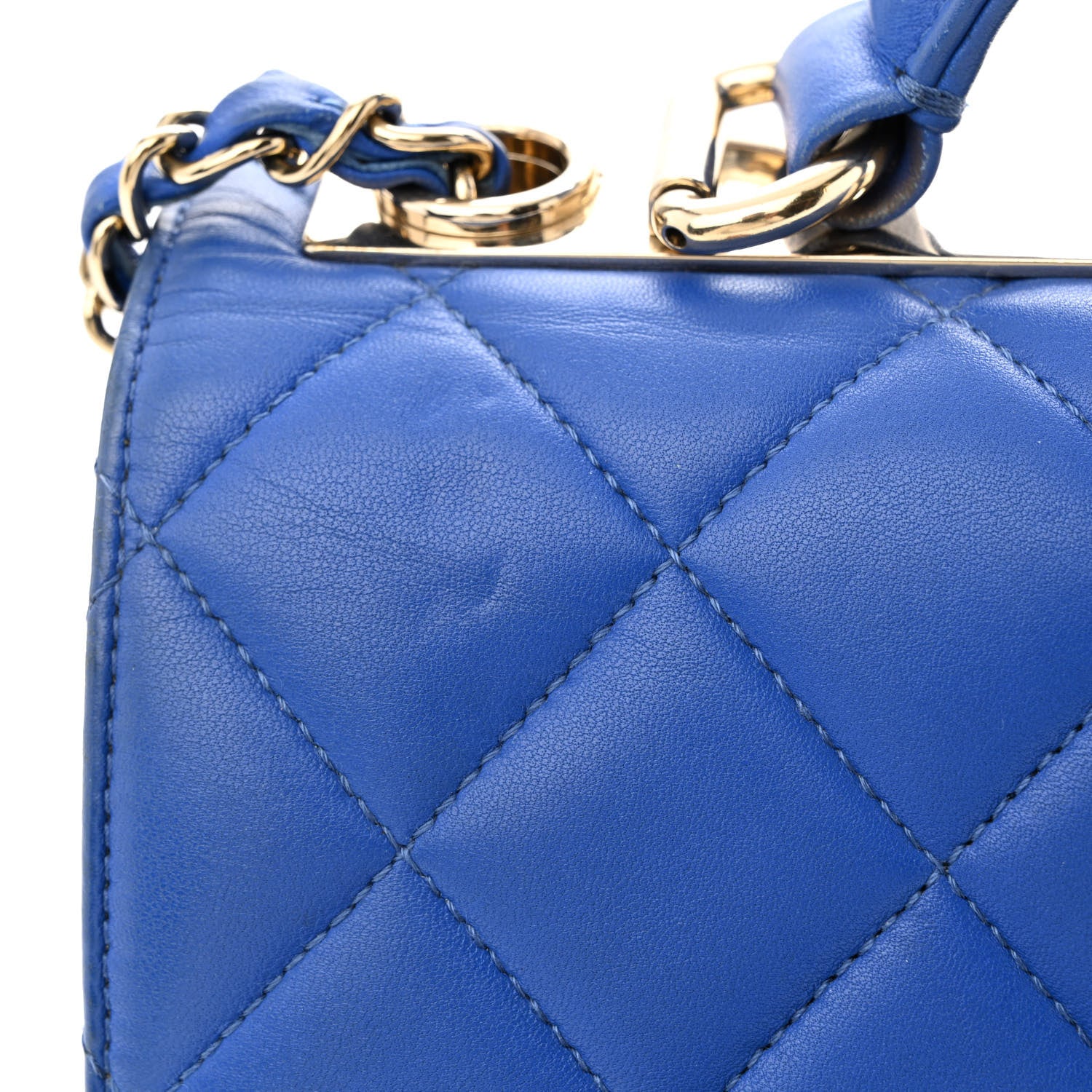 Chanel Lambskin Quilted Small Trendy CC Flap Dual Handle Bag Blue 11 of 11
