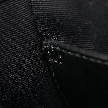 Saint Laurent Crinkled Calfskin Matelasse Monogram Baby Niki Chain Satchel Black 11 of 11