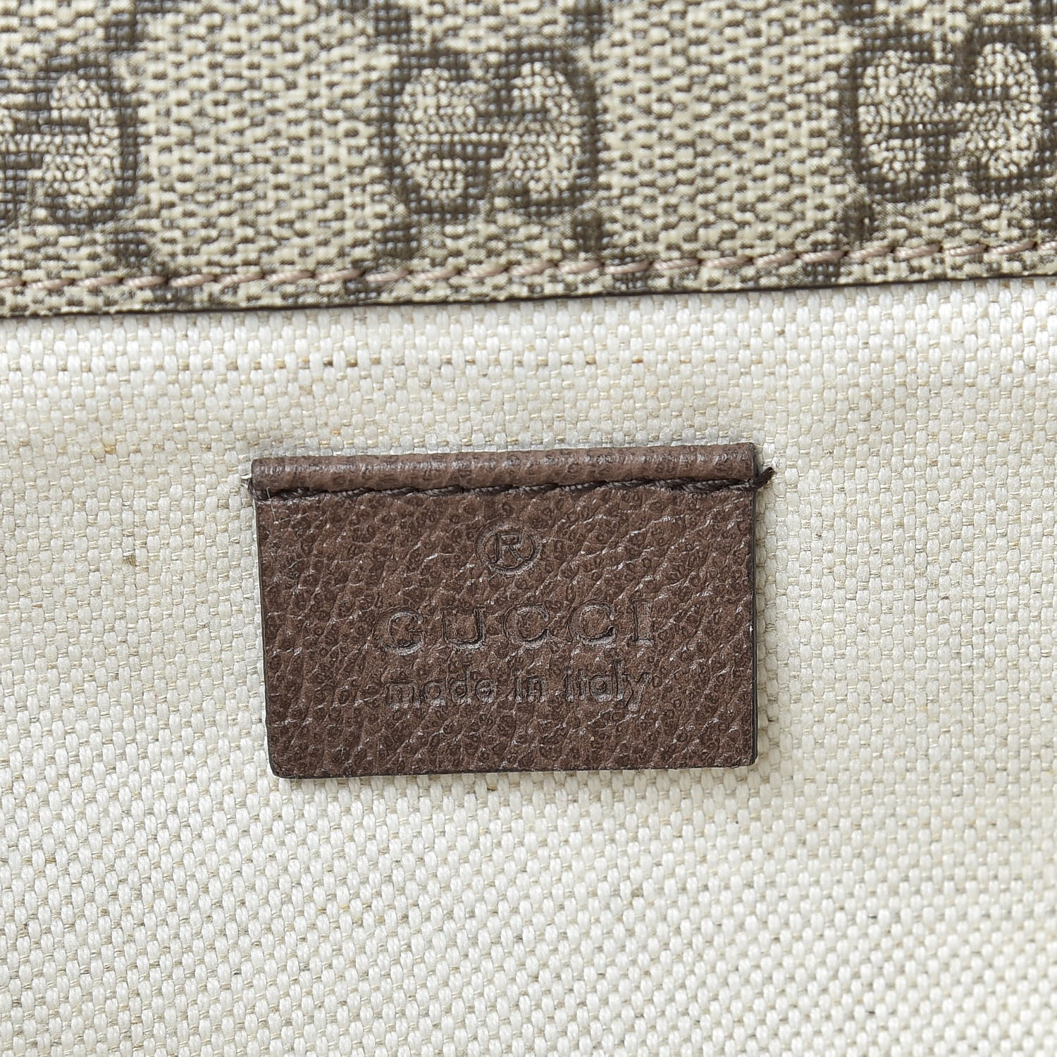 Gucci GG Supreme Monogram Web Small Neo Vintage Double Flap Messenger Bag Beige New Acero 8 of 12