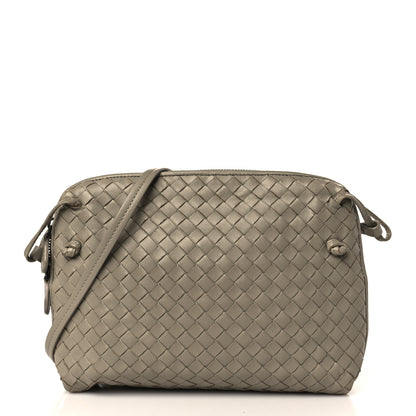 Bottega Veneta Nappa Intrecciato Nodini Crossbody Messenger Light Grey 2 of 8