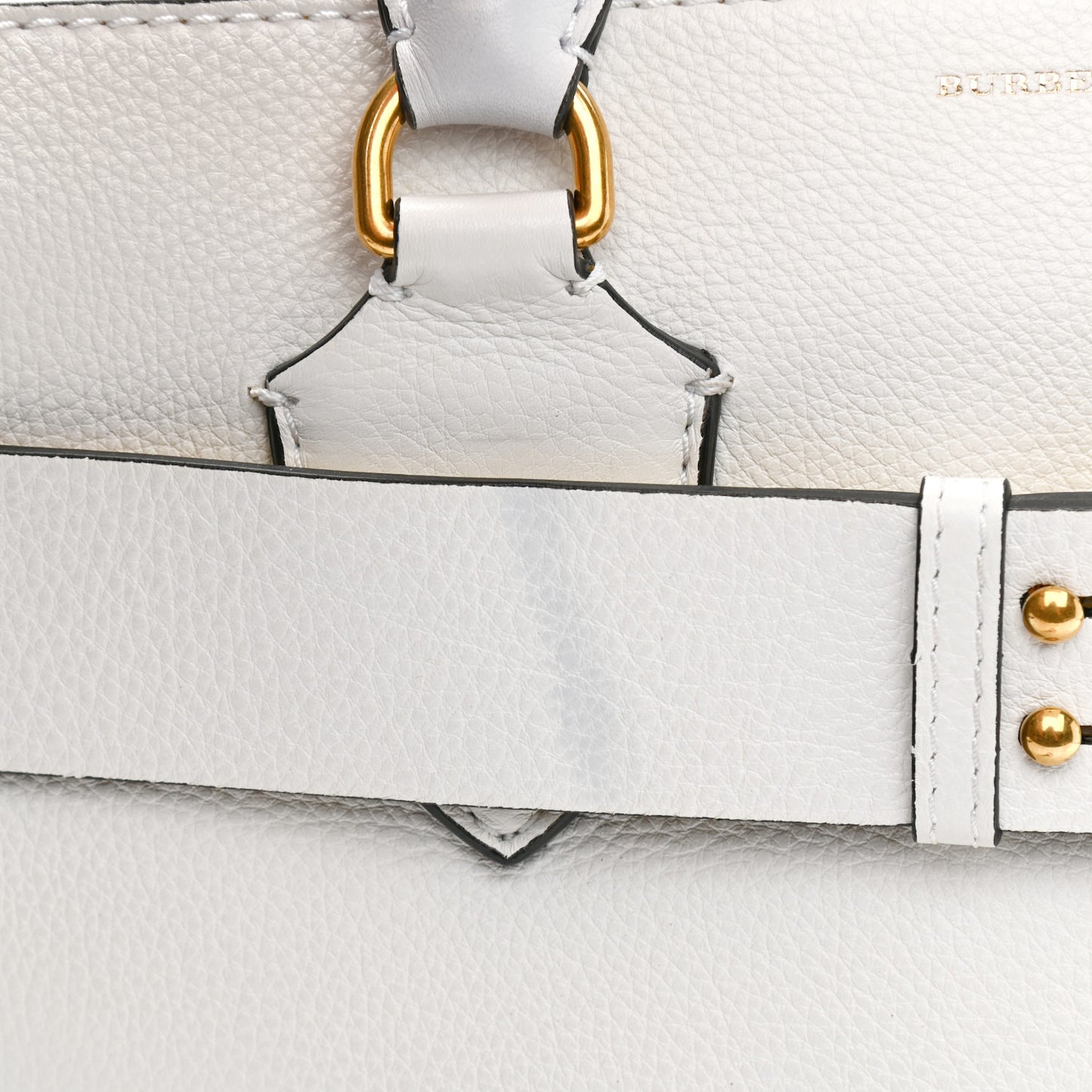 Soft Grain Calfskin Medium Belt Bag Chalk White