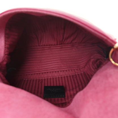 Fendi Vitello Flamingo Fendista Pouchette Crossbody Fuxia 5 of 10