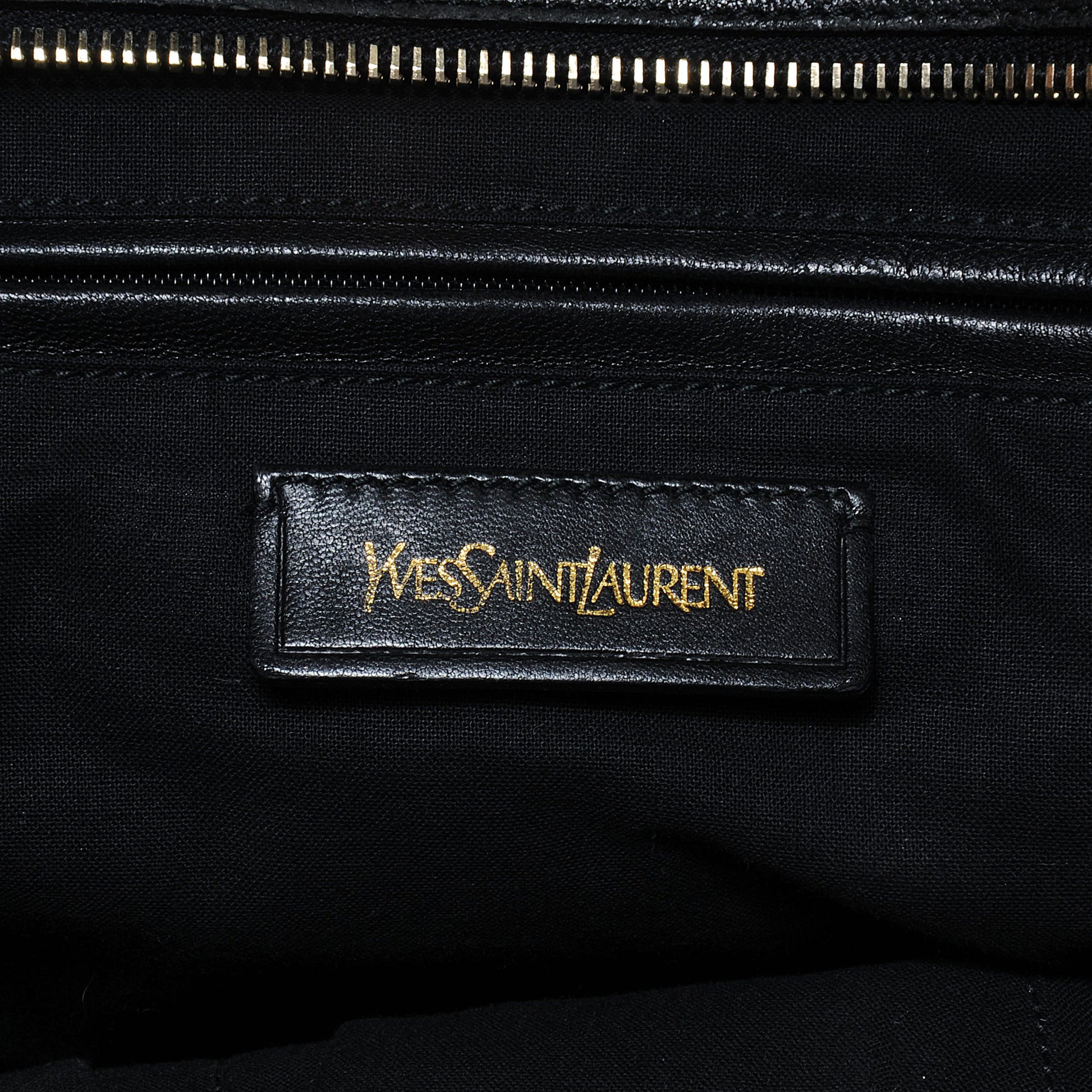 Saint Laurent Leather Large Cabas Chyc Black 5 of 7