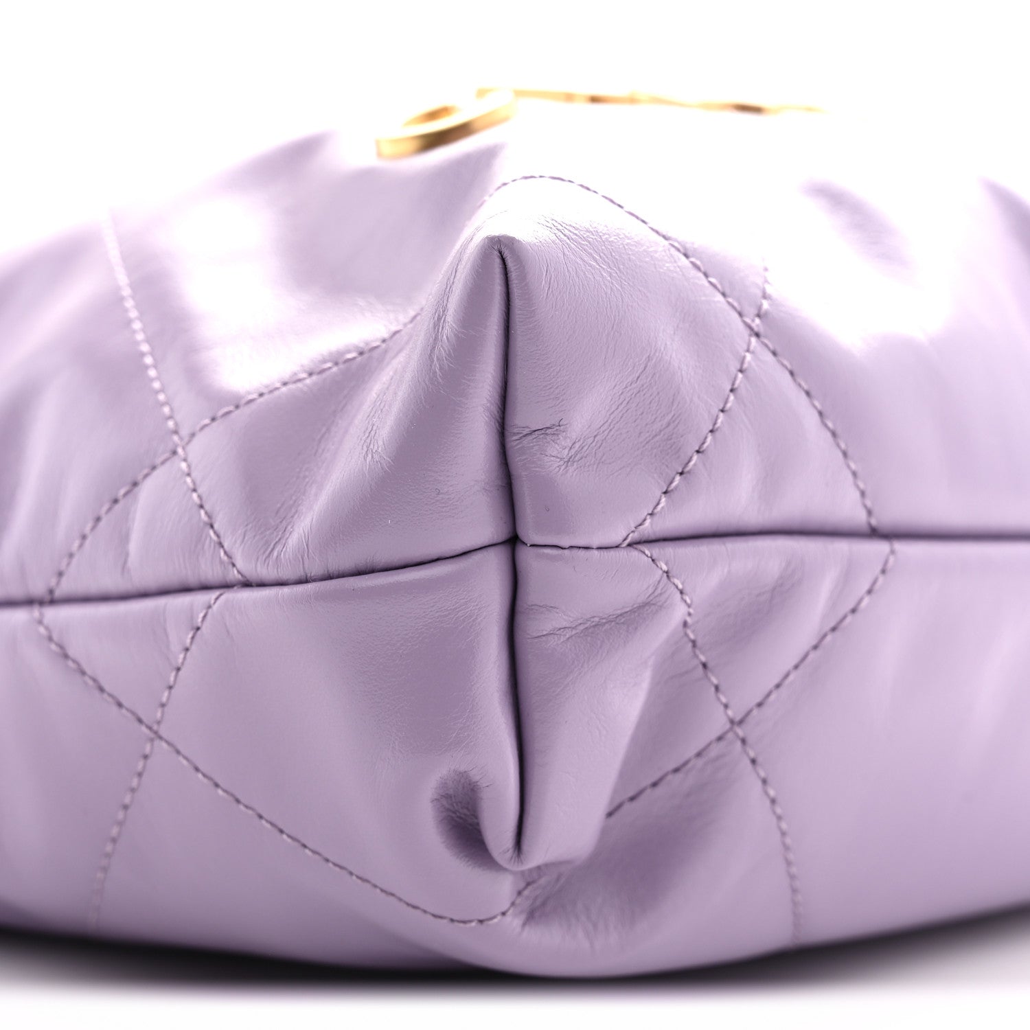 Chanel Shiny Calfskin Quilted Mini Chanel 22 Light Purple 8 of 10