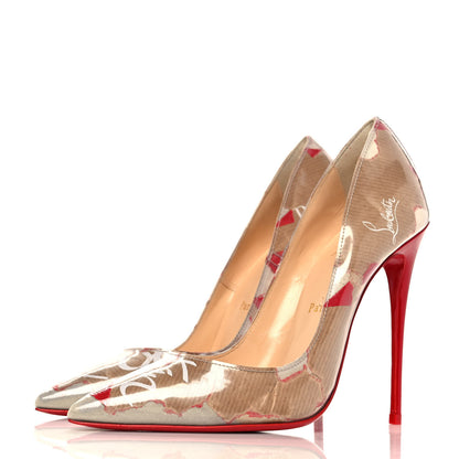 Christian Louboutin PVC Loubi Print So Kate 120 Pumps 37.5 Kraft 3 of 8