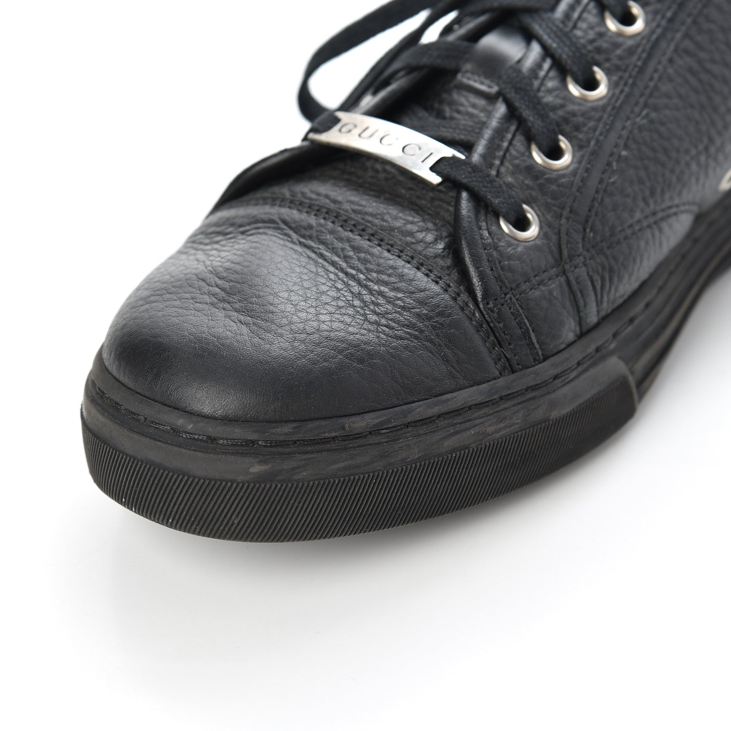 Gucci Nappa Mens Low Top Sneakers 9.5 Black 19 of 19